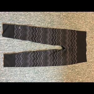 Grey and black Lululemon leggings size 6